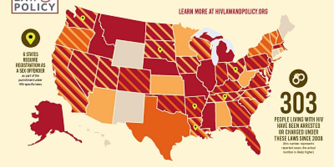 Map Hiv Criminalization In The United States Chlp Updated 2022 The Center For Hiv Law And